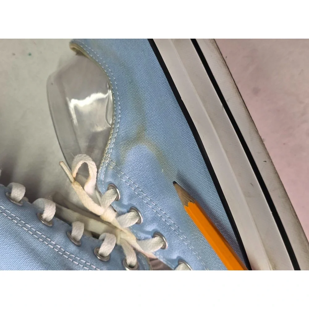 Converse All‎ Star Men's Sneakers Size 13 Women's Size 15 Blue Canvas Shoes - Picture 5 of 15